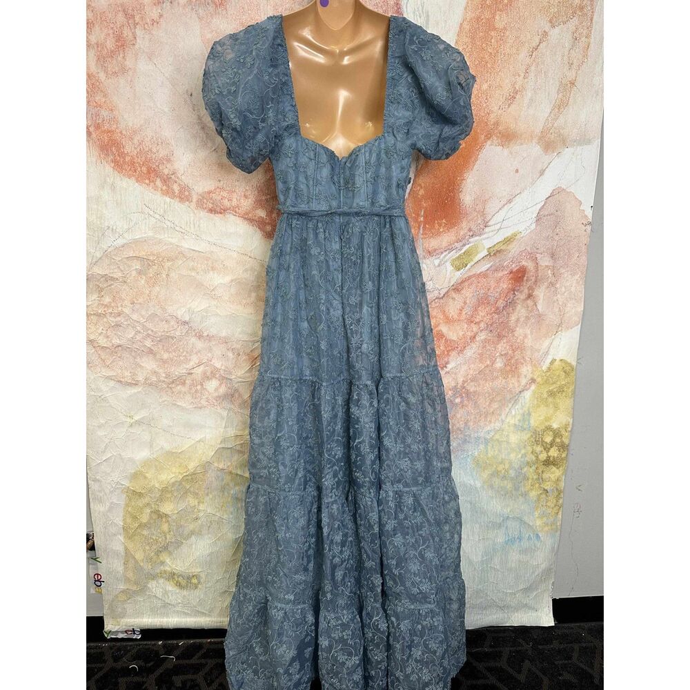 Anthropologie BHLDN Beatrice Organza Maxi Dress - Picture 9 of 10